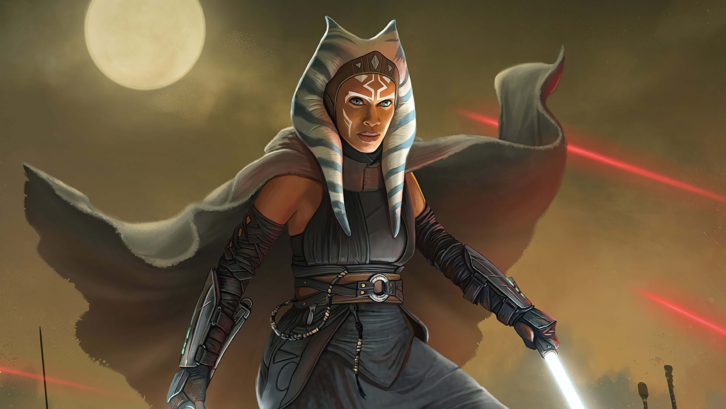 Ahsoka Tano's Lightsabers: Green, Dual-Wield, and White