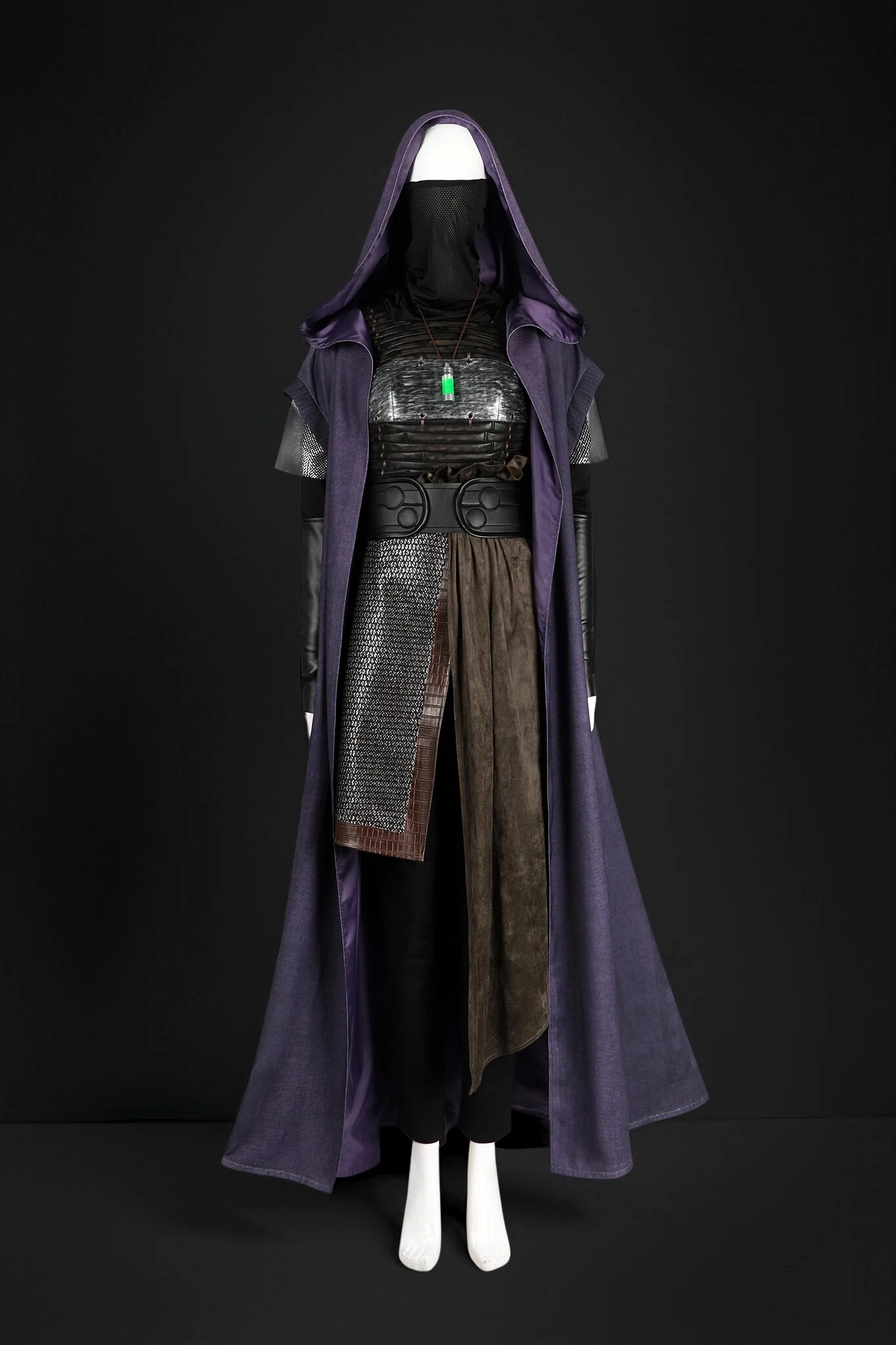 The Acolyte Cosplay Costume - Star Wars High Republic Era Assassin Outfit - Mysterious Dark Side Acolyte Robe Set