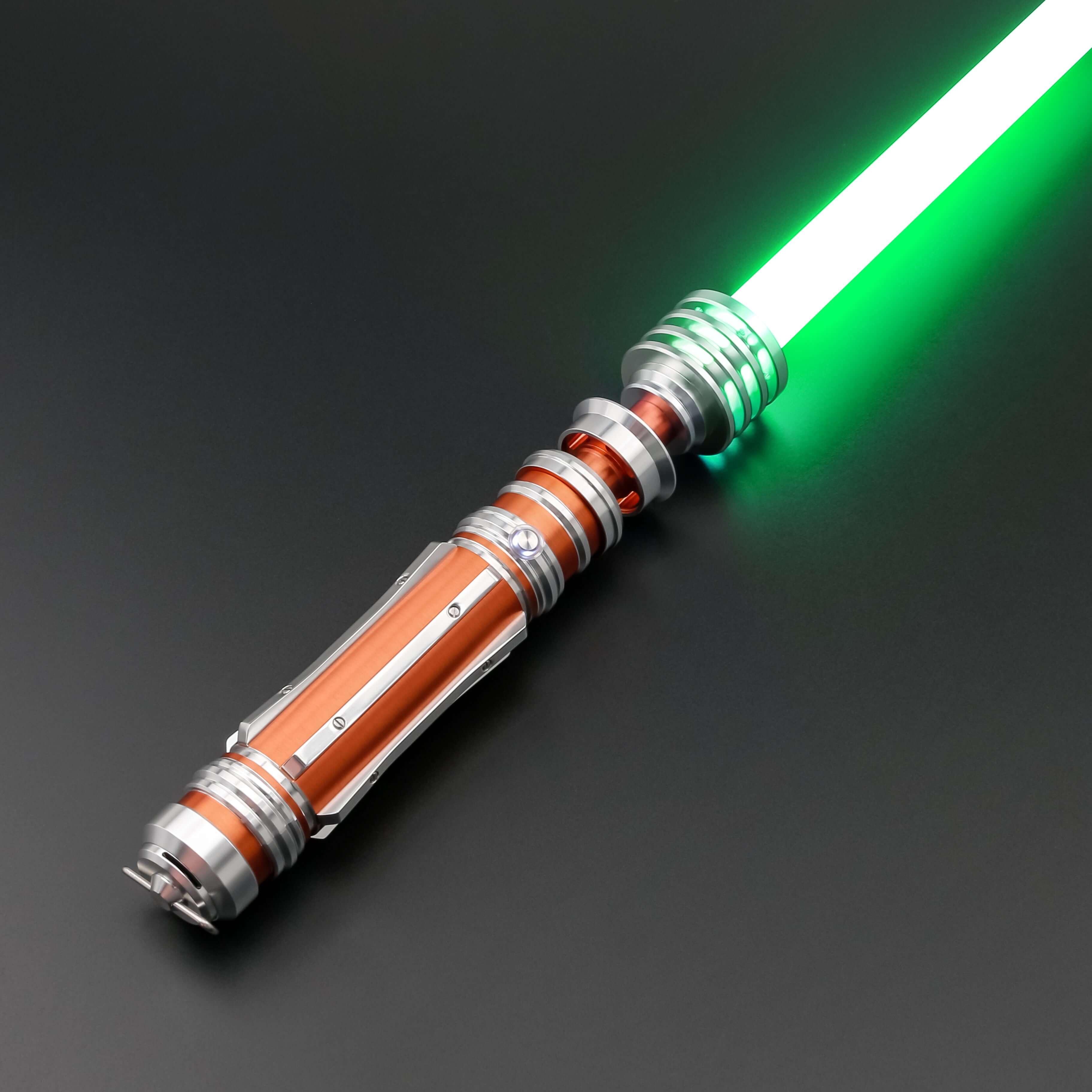 Leia SE lightsaber: High-quality replica with frosted aluminum alloy hilt, removable polycarbonate blade, and advanced electronics, inspired by Princess Leia&