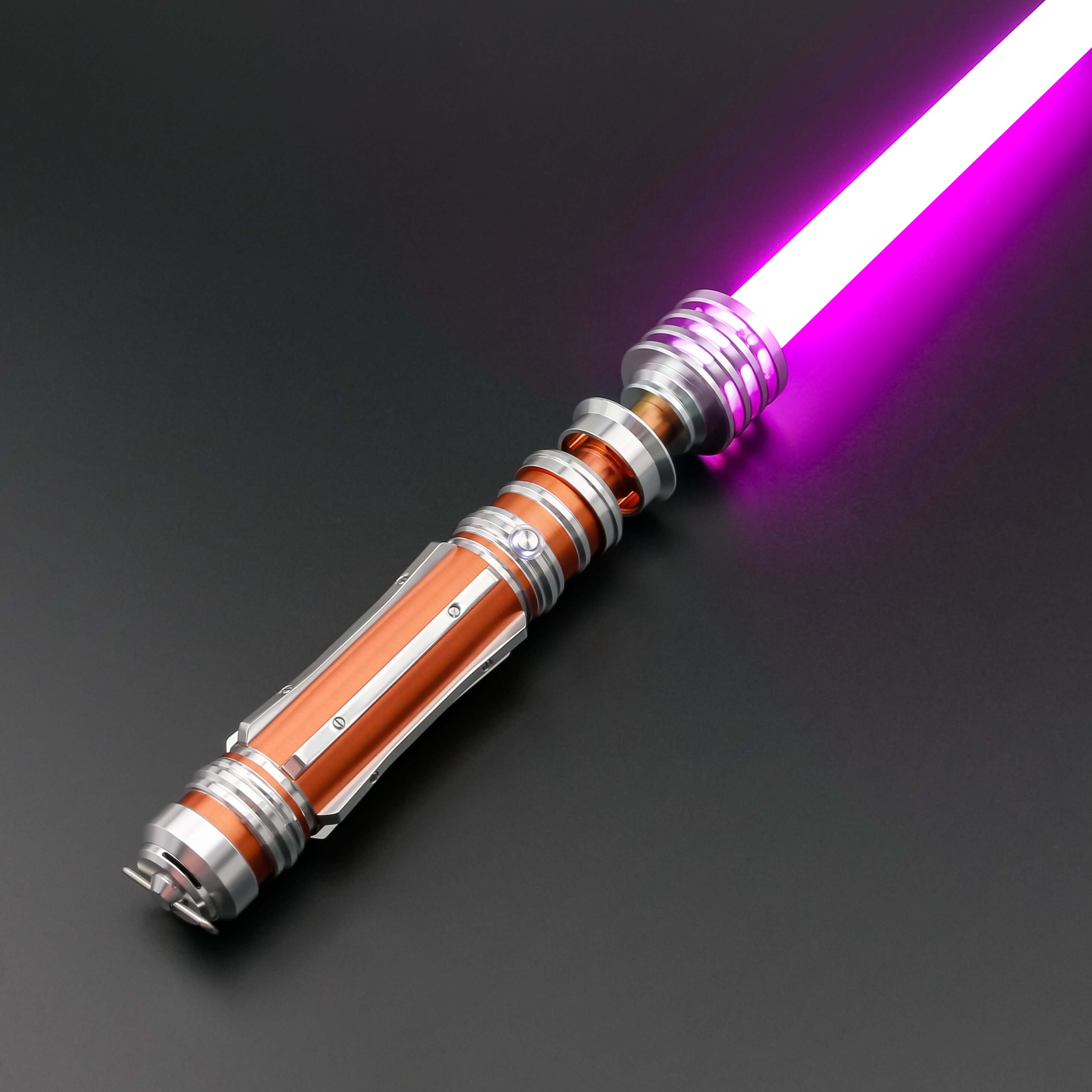 Leia SE lightsaber: High-quality replica with frosted aluminum alloy hilt, removable polycarbonate blade, and advanced electronics, inspired by Princess Leia&
