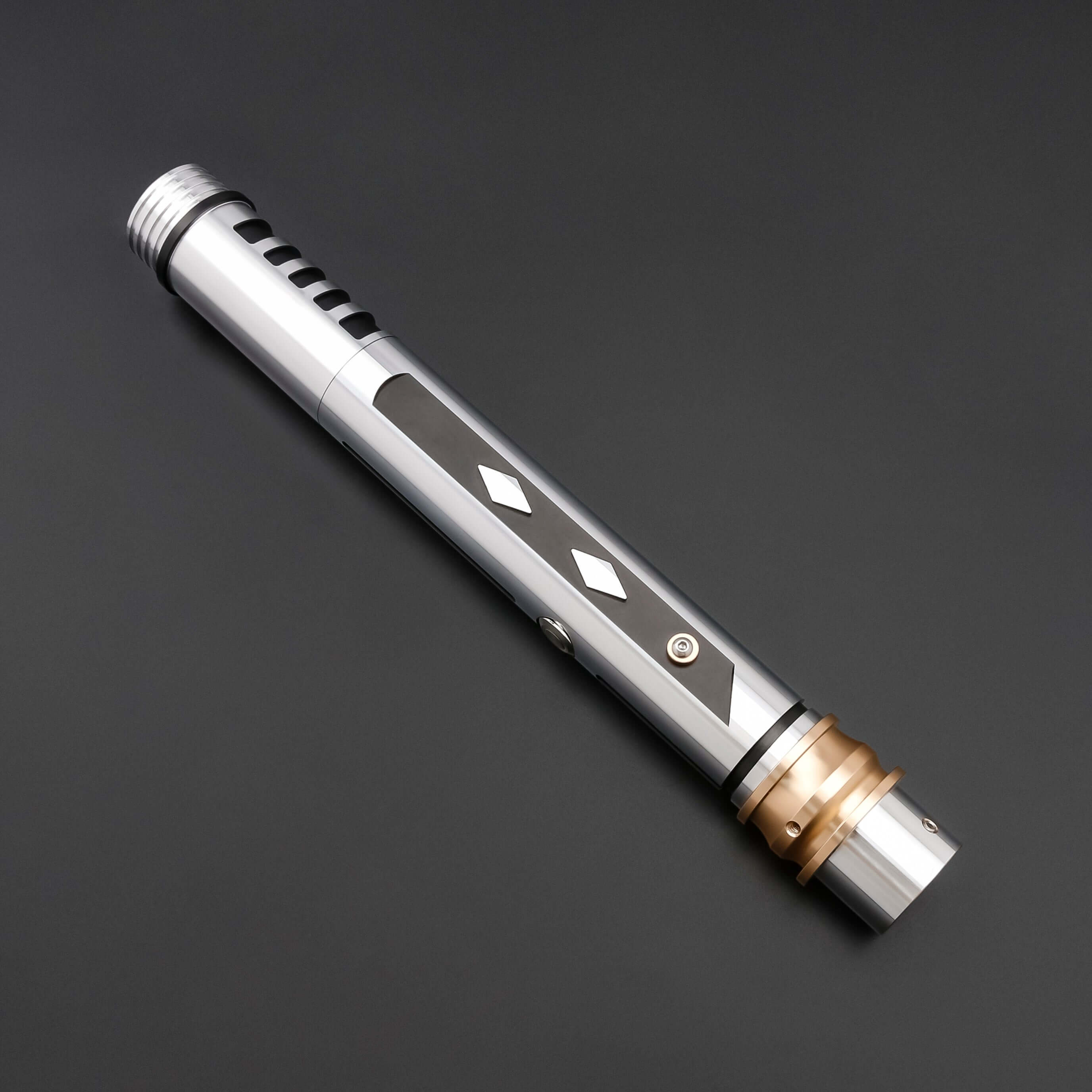 Ahsoka Tano SE Lightsaber – twin Saber set inspired by Ahsoka with distinctive tribal stripes on rugged aluminum alloy hilts, includes 26" and 32" polycarbonate blades, ergonomic straight grip with sound-amplifying pommel, customizable RGB/Neopixel core w