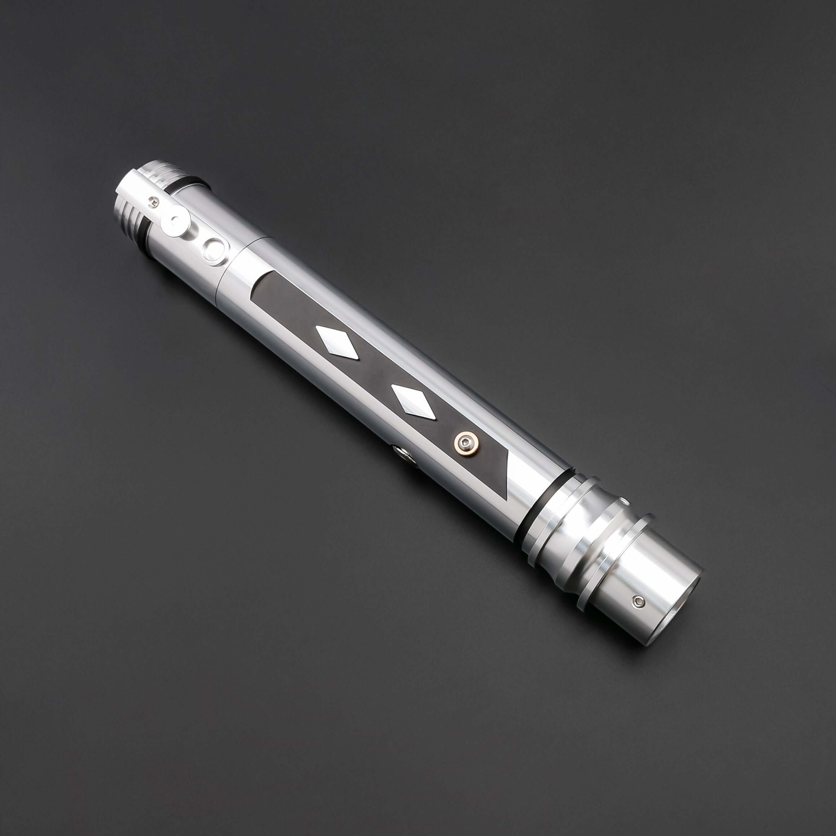 Ahsoka Tano SE Lightsaber – twin Saber set inspired by Ahsoka with distinctive tribal stripes on rugged aluminum alloy hilts, includes 26" and 32" polycarbonate blades, ergonomic straight grip with sound-amplifying pommel, customizable RGB/Neopixel core w