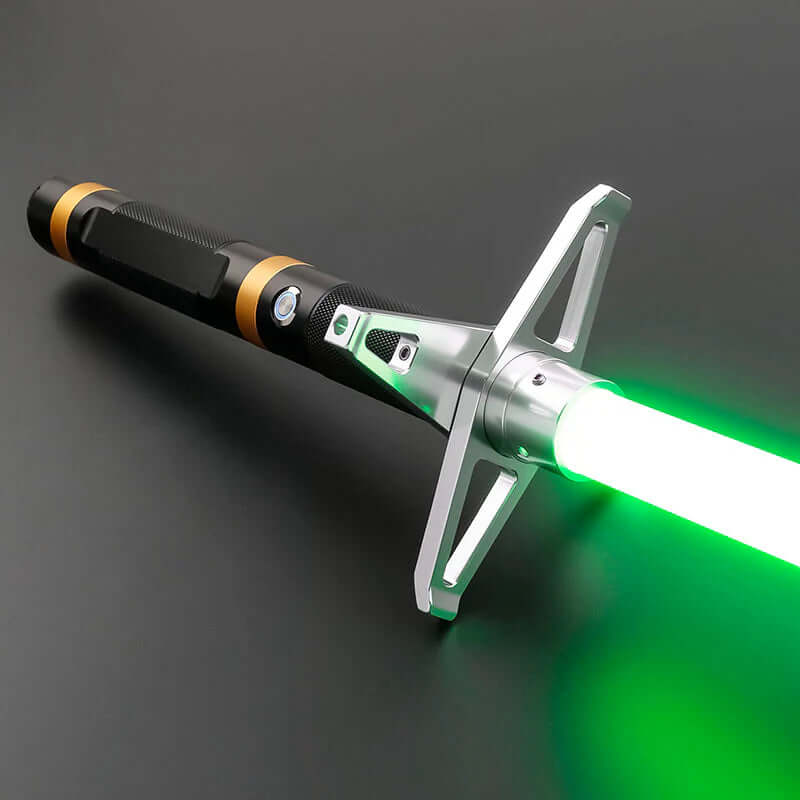 NovaSaber Knight’s Edge Saber – High-performance lightsaber with anodized aluminum alloy hilt, polycarbonate blade, and customizable features for cosplay, dueling, and display