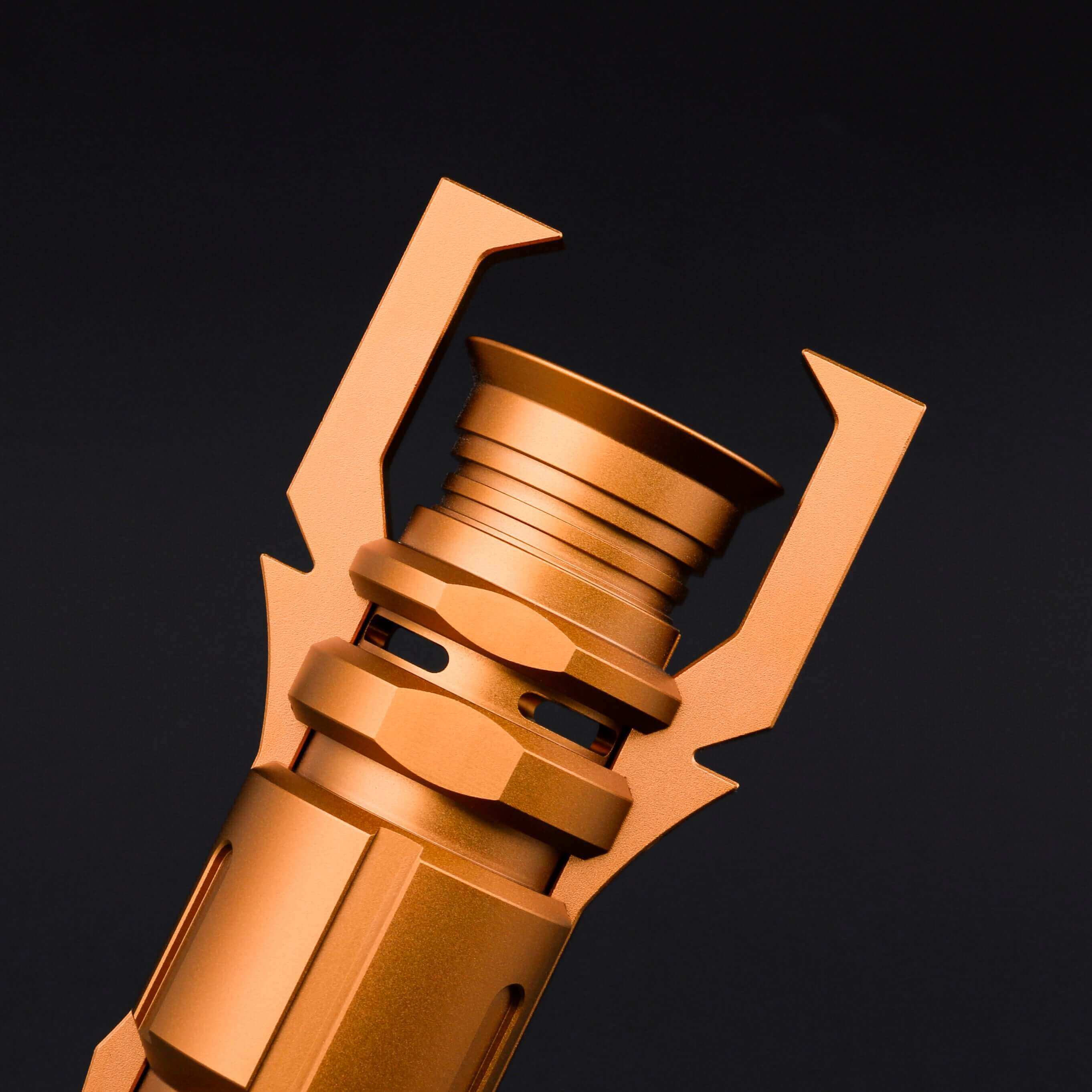 Taron Malicos Lightsaber: High-quality replica with polished hilt, intricate detailing, and durable construction, inspired by the fallen Jedi&