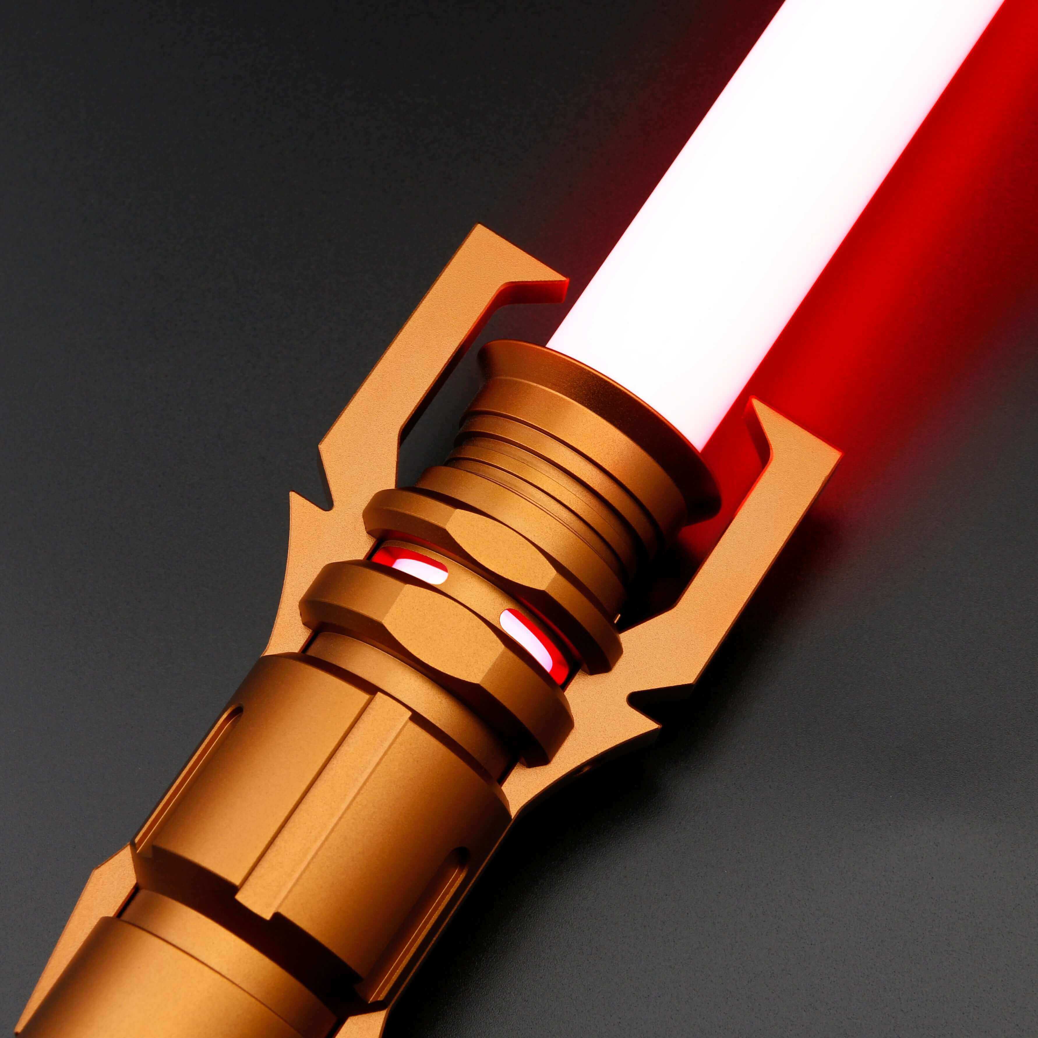 Taron Malicos Lightsaber: High-quality replica with polished hilt, intricate detailing, and durable construction, inspired by the fallen Jedi&