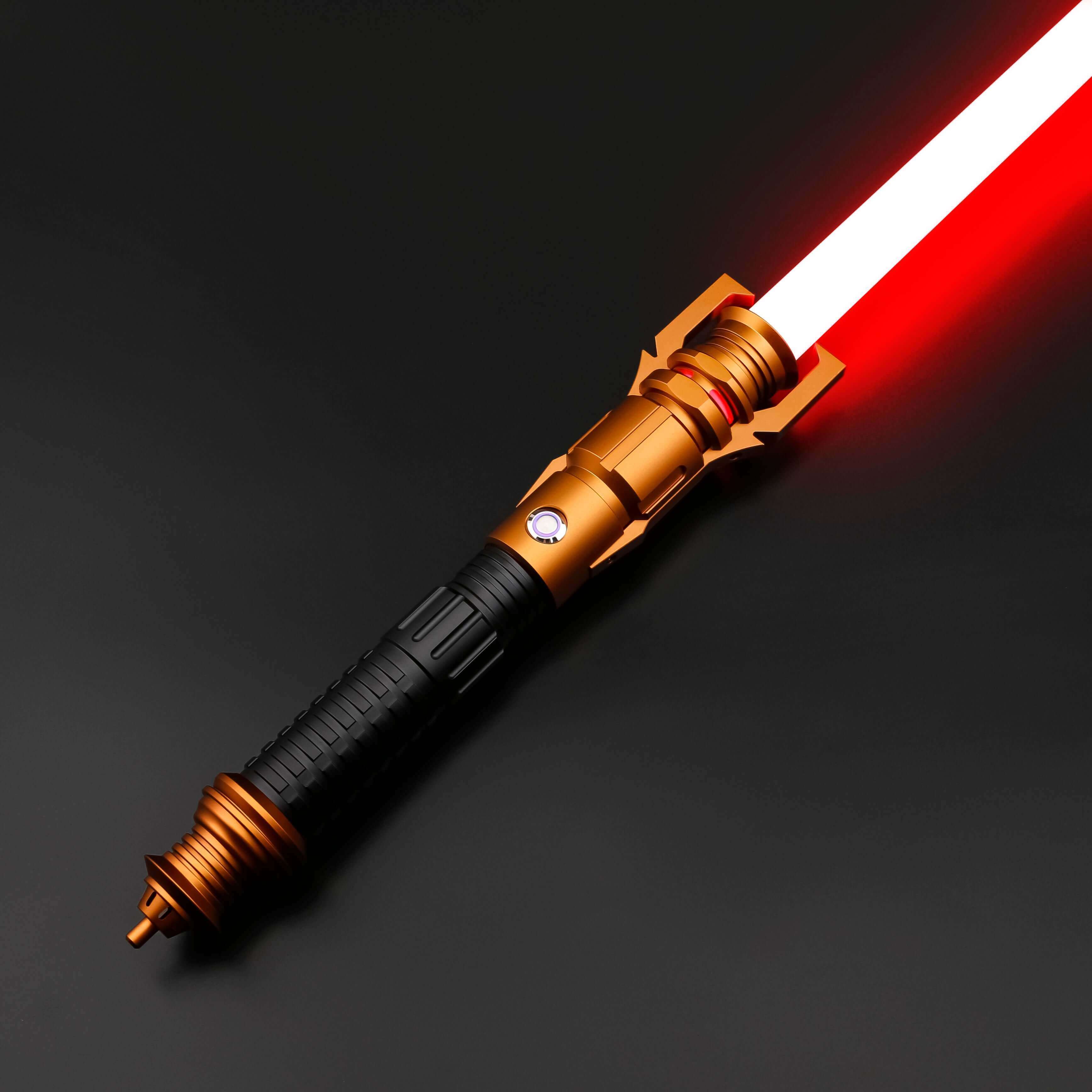 Taron Malicos Lightsaber: High-quality replica with polished hilt, intricate detailing, and durable construction, inspired by the fallen Jedi&