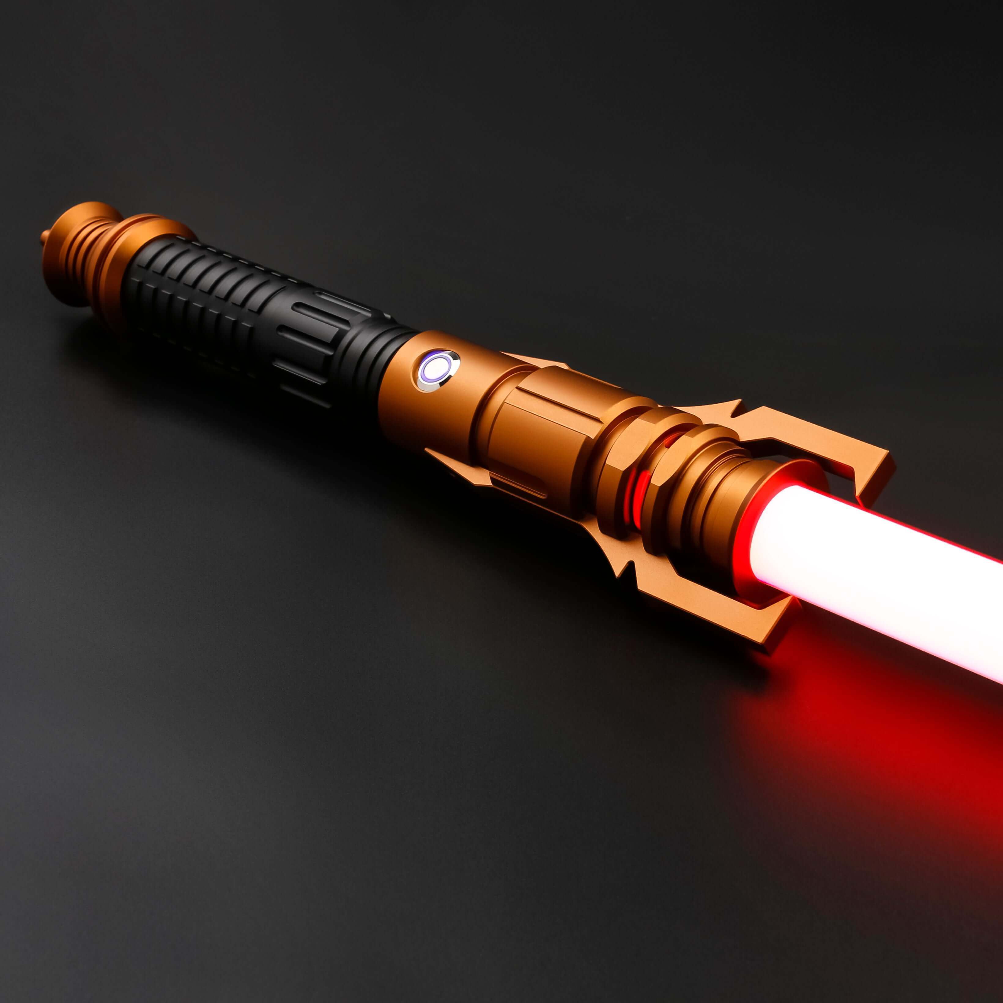 Taron Malicos Lightsaber: High-quality replica with polished hilt, intricate detailing, and durable construction, inspired by the fallen Jedi&