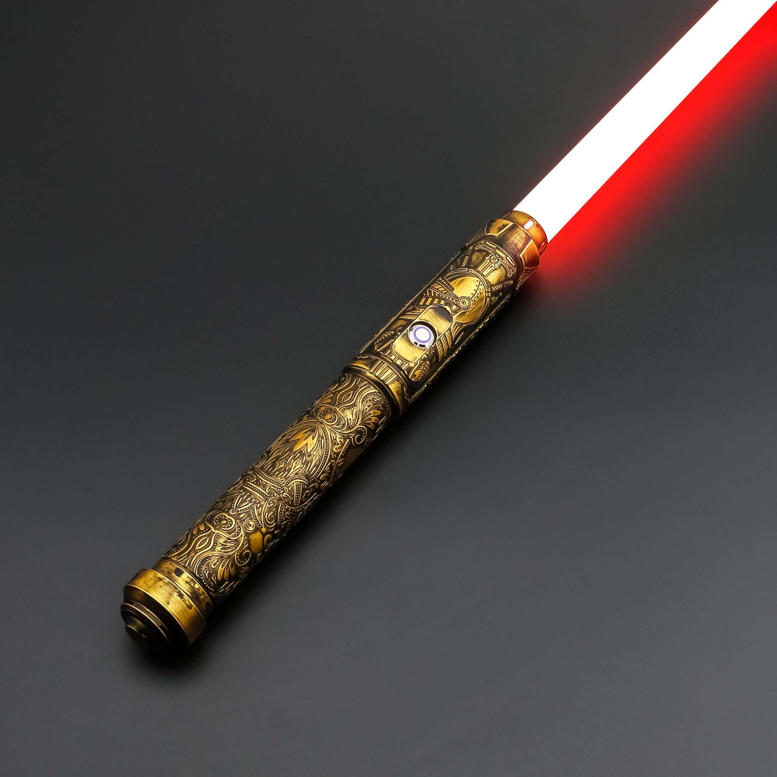 GreteIntroducing the Grete saber: A fusion of Nordic folklore and cutting-edge craftsmanship. Molded with aerospace-grade aluminum, this saber is influenced by the tales and legends of Northern Europe, shining with a distinct luminance from its LED blade.