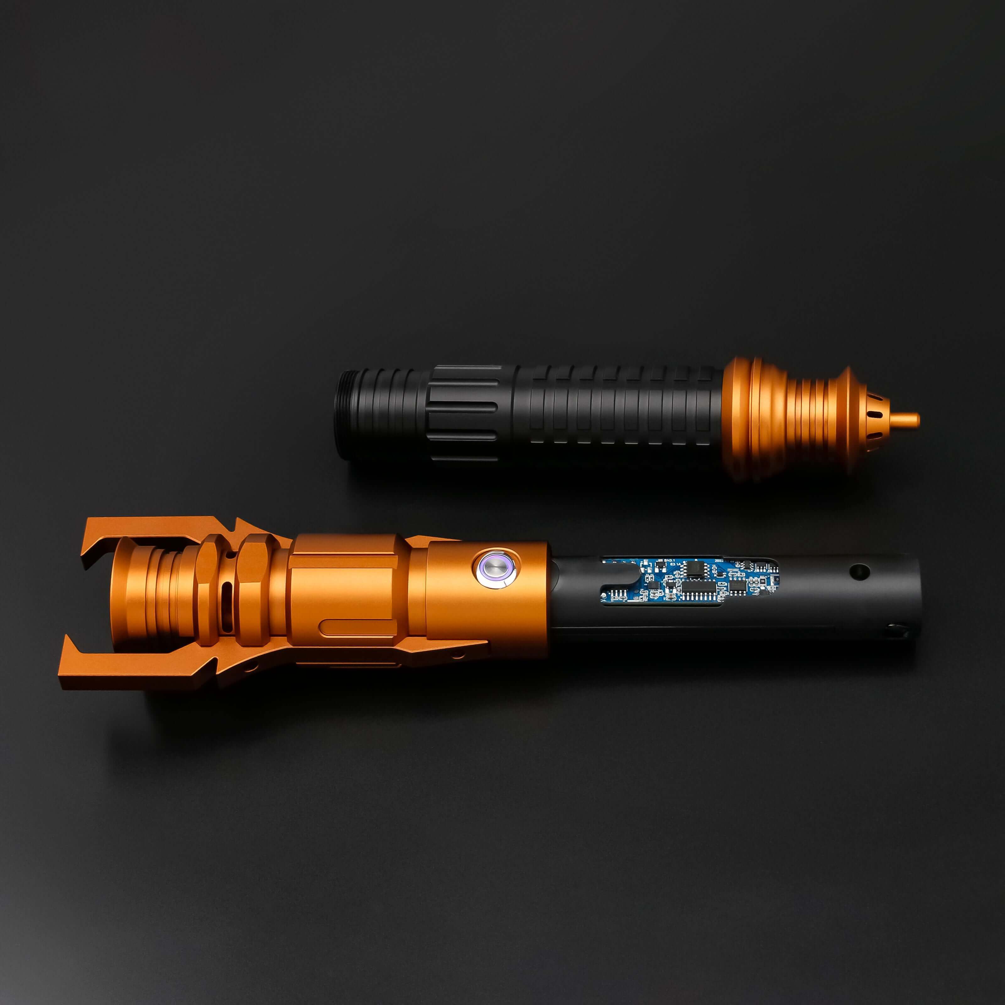 Taron Malicos Lightsaber: High-quality replica with polished hilt, intricate detailing, and durable construction, inspired by the fallen Jedi&