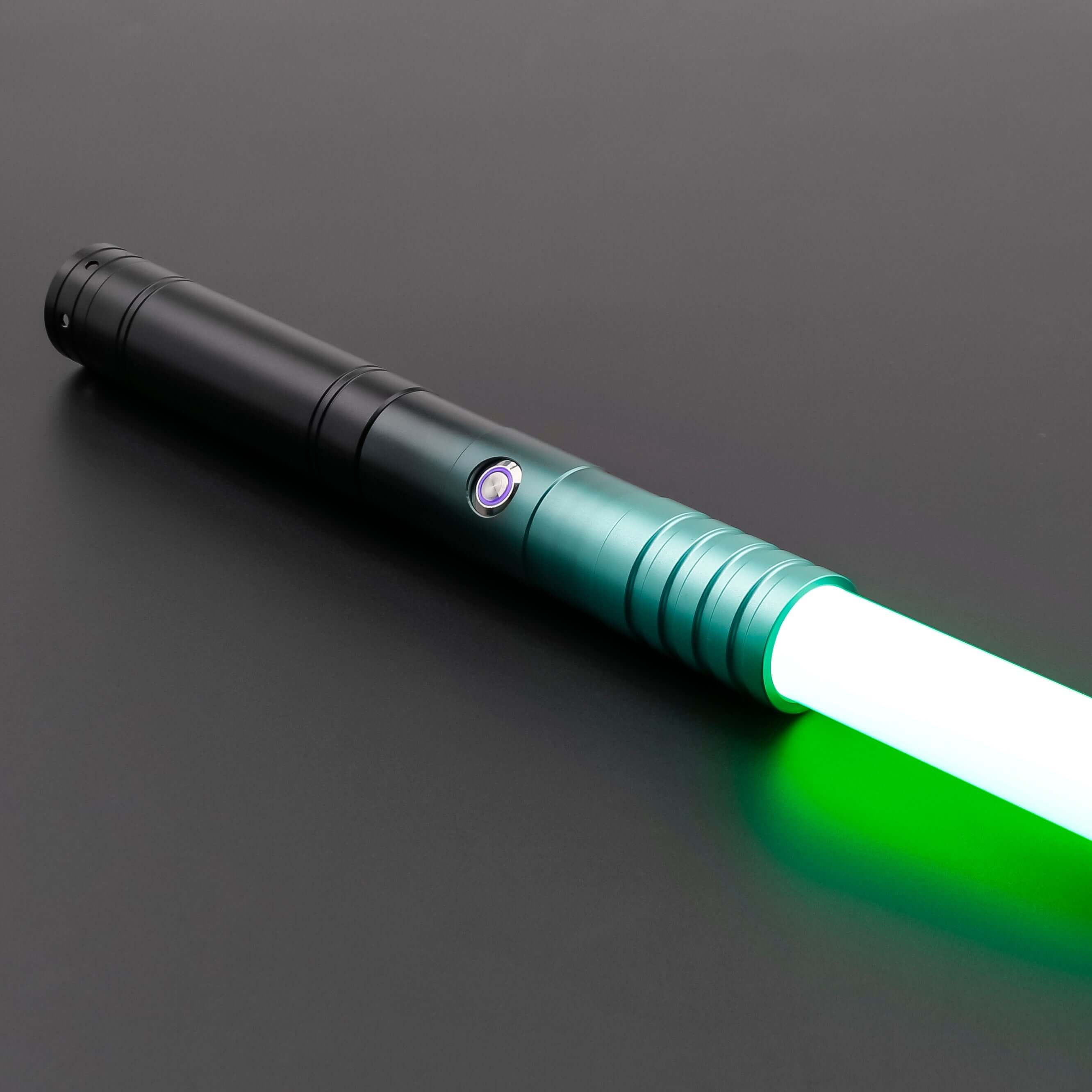 Dual Bladed Ink Lightsaber Bundle – two frosted aluminum alloy hilts with striking ink art design, featuring removable 77 cm or 82 cm polycarbonate blades, RGB S16/S27 or SNV4 Pro cores offering customizable blade colors