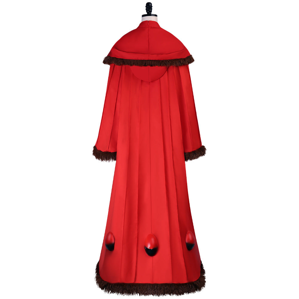 Padme Cosplay Red Long Dress Queen Outfit Fantasy Costume Adult Women Robe Cape Outfits Halloween Carnival Party Suit High Quality Cos