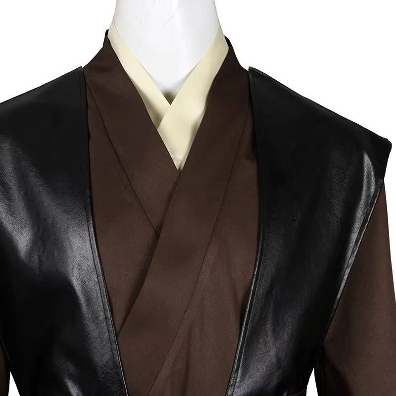 NovasaberAnakin Cosplay Jedi Costume Skywalker Vader Darth Jedi Top Pants Cloak Belt Halloween Carnival Party Outfits Men