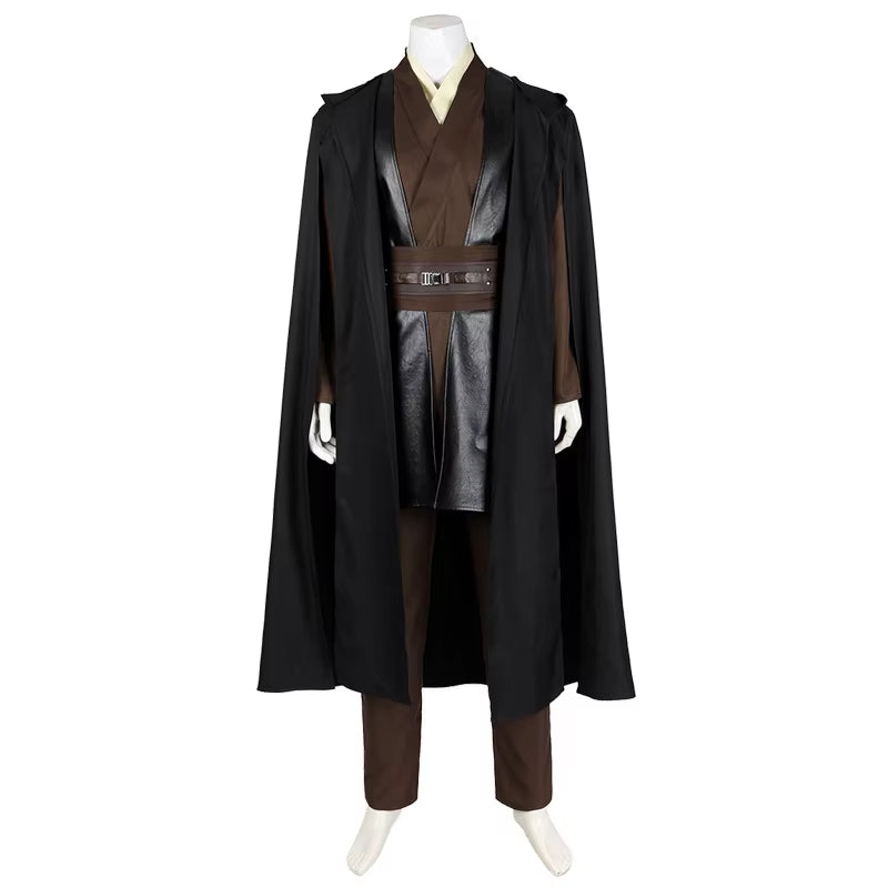 NovasaberAnakin Cosplay Jedi Costume Skywalker Vader Darth Jedi Top Pants Cloak Belt Halloween Carnival Party Outfits Men