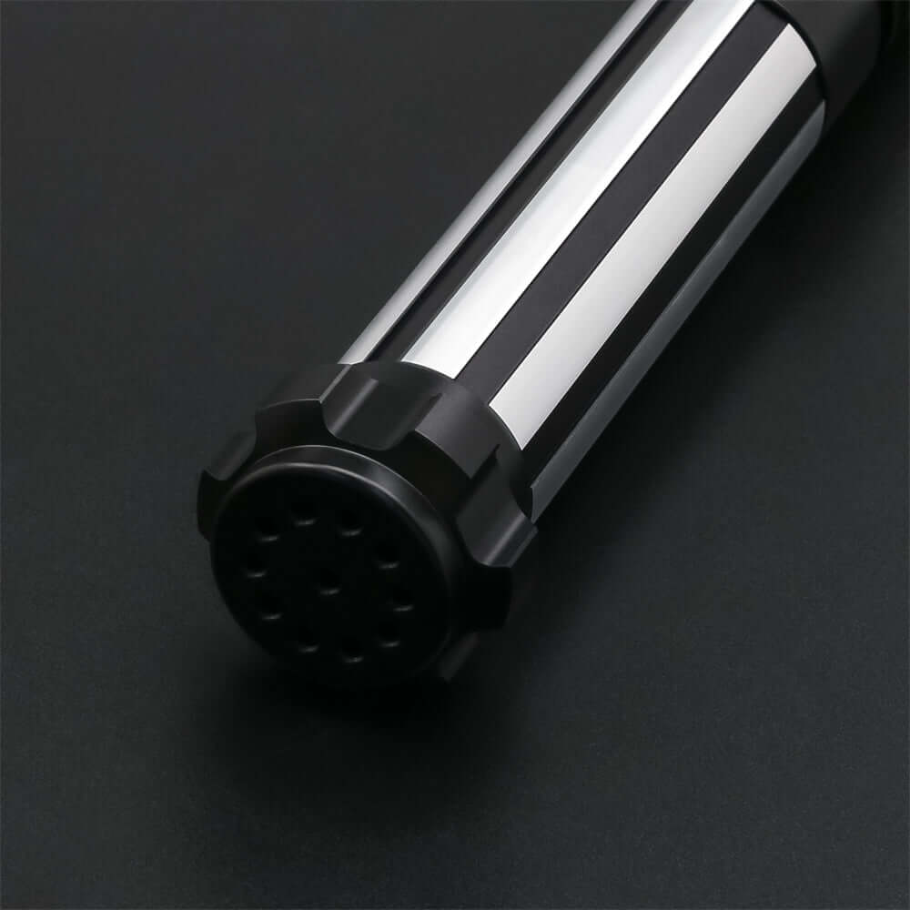 Conqueror Combat Lightsaber with rugged hilt and durable polycarbonate blade, designed for intense dueling and display.