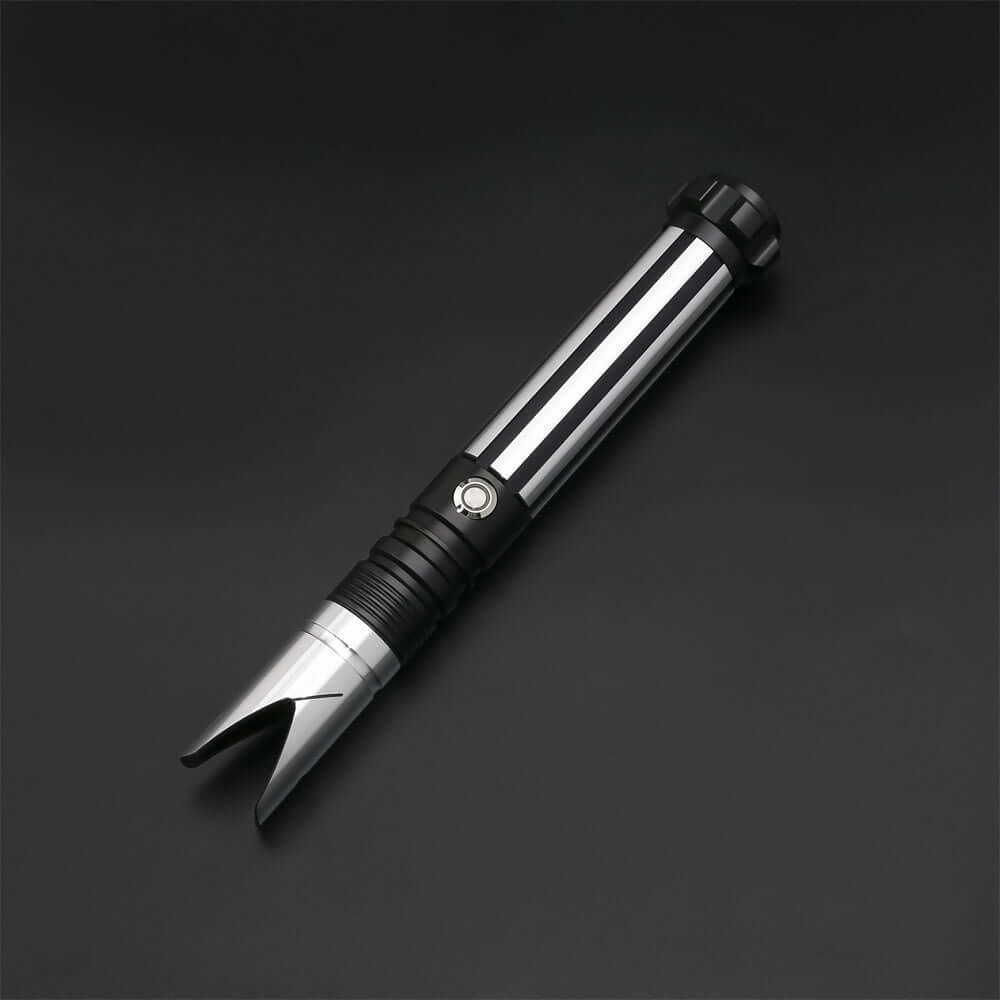 Conqueror Combat Lightsaber with rugged hilt and durable polycarbonate blade, designed for intense dueling and display.