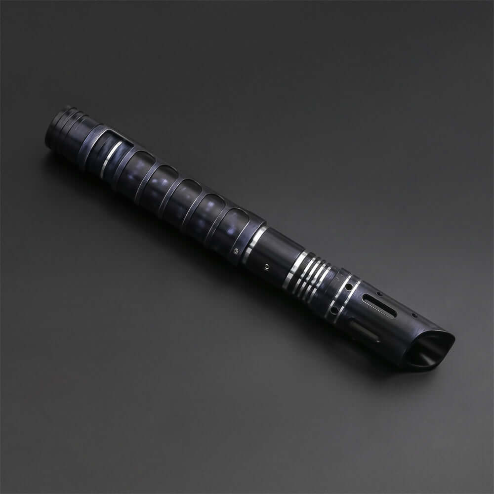 Vanguard Combat Lightsaber with rugged hilt and durable polycarbonate blade, designed for intense dueling and display.