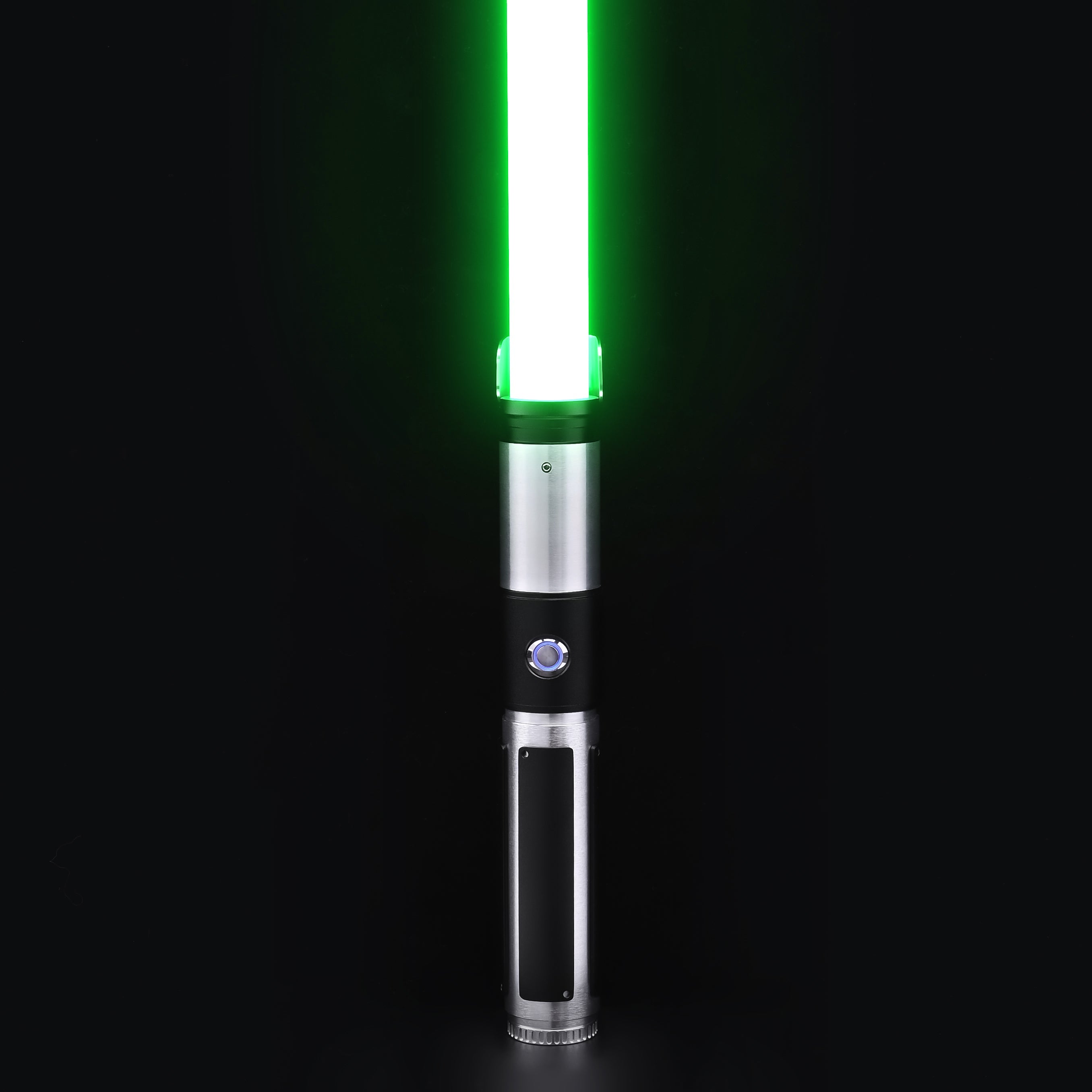 Yoda SE Lightsaber with green blade, showcasing sleek design and ergonomic grip for collectors and enthusiasts.