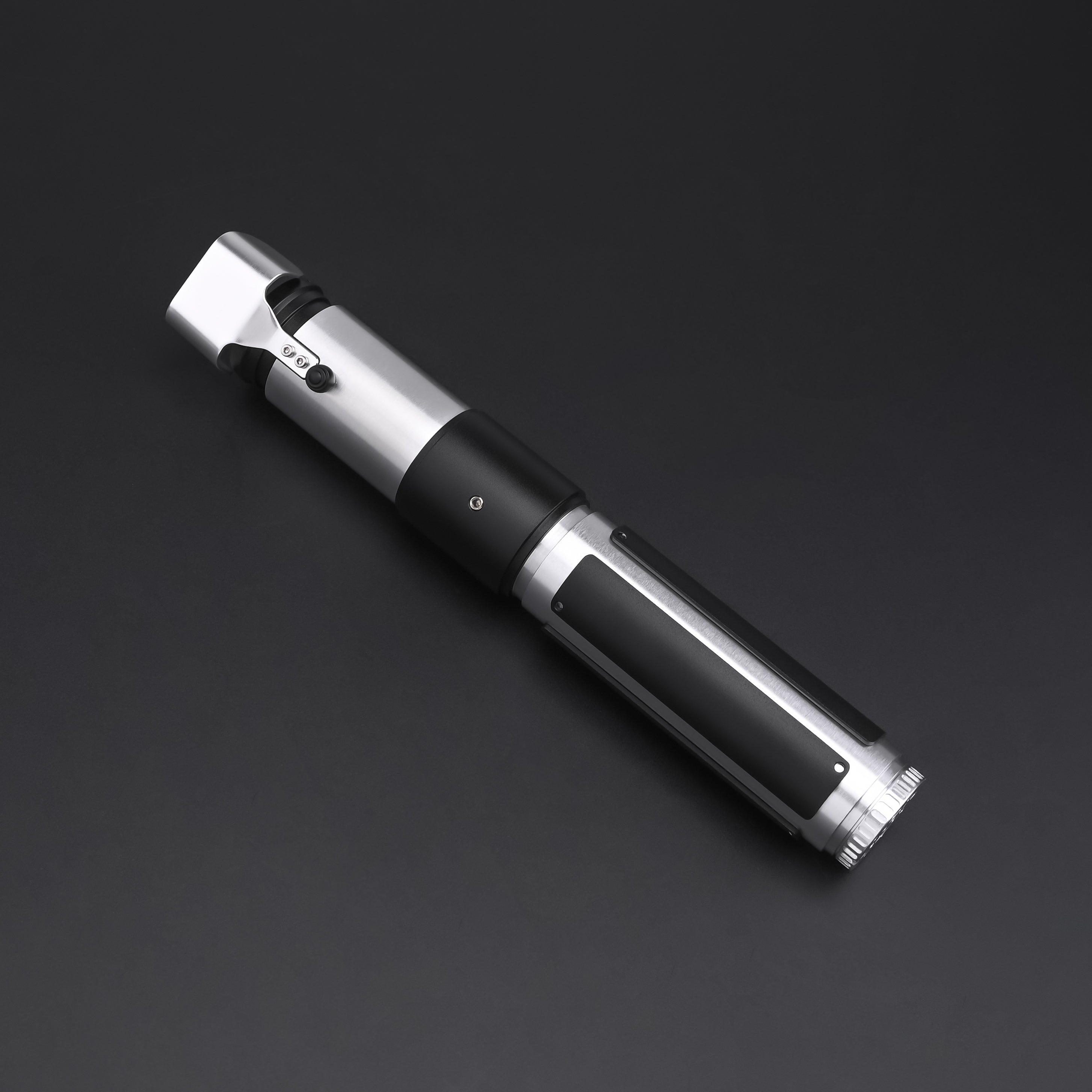 Yoda SE Lightsaber showcasing a sleek compact hilt design on a black background.