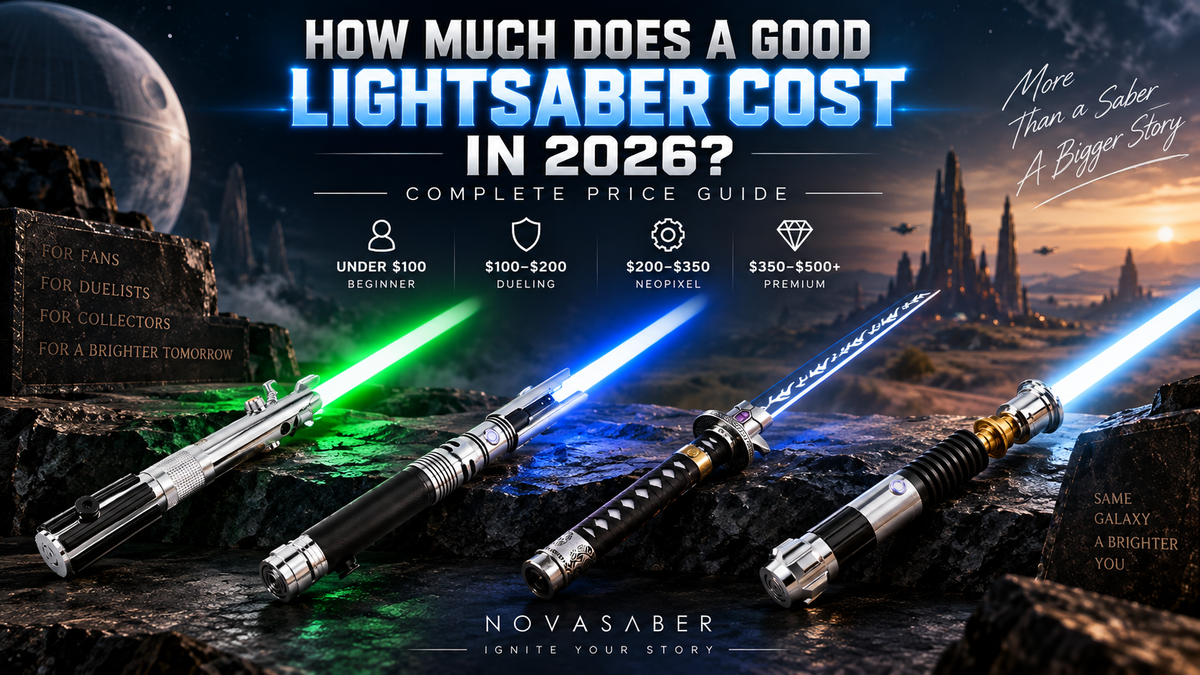 How much does a good lightsaber cost in 2026 – lightsaber price guide featuring budget, Neopixel, dueling and premium lightsabers