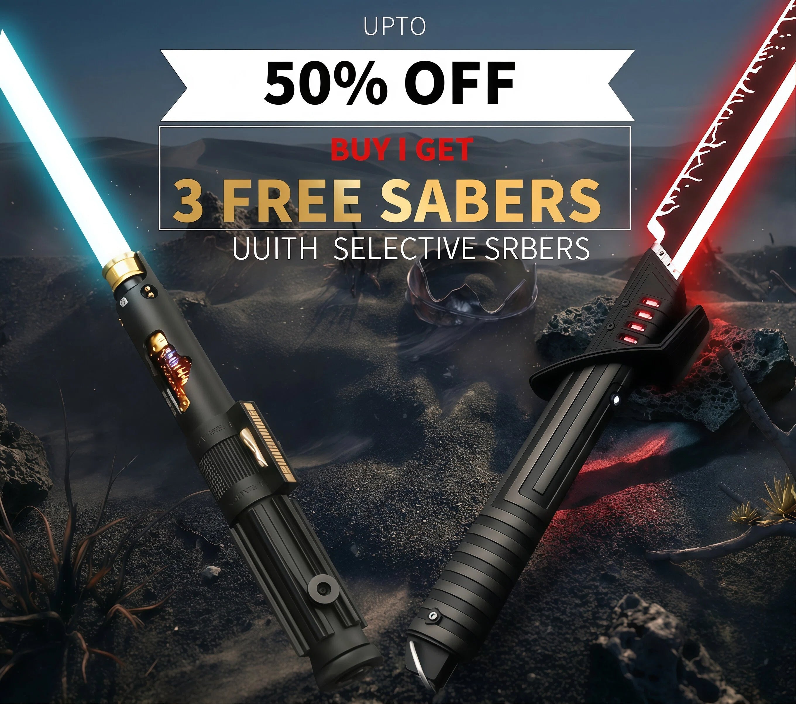 NovaSaber™ Limited Legacy Free Bundle (4-in-1) — Ultimate Custom Lightsaber Arsenal Experience