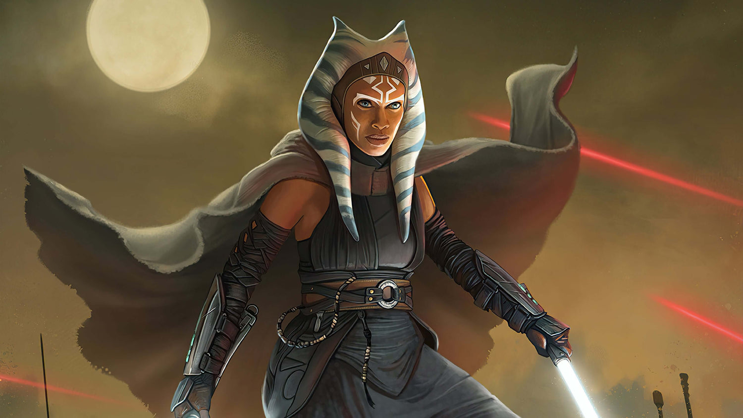 Ahsoka Tano's Lightsabers: Green, Dual-Wield, and White