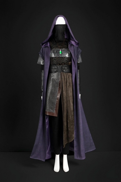 The Acolyte Cosplay Costume - Star Wars High Republic Era Assassin Outfit - Mysterious Dark Side Acolyte Robe Set