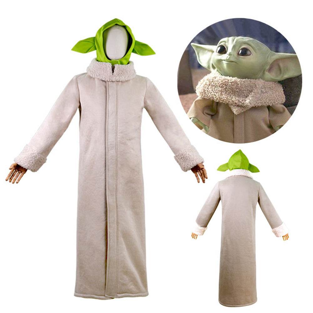 NOVASABERBaby Yoda Cosplay Costume Robe Hat Outfits Carnival Suit
