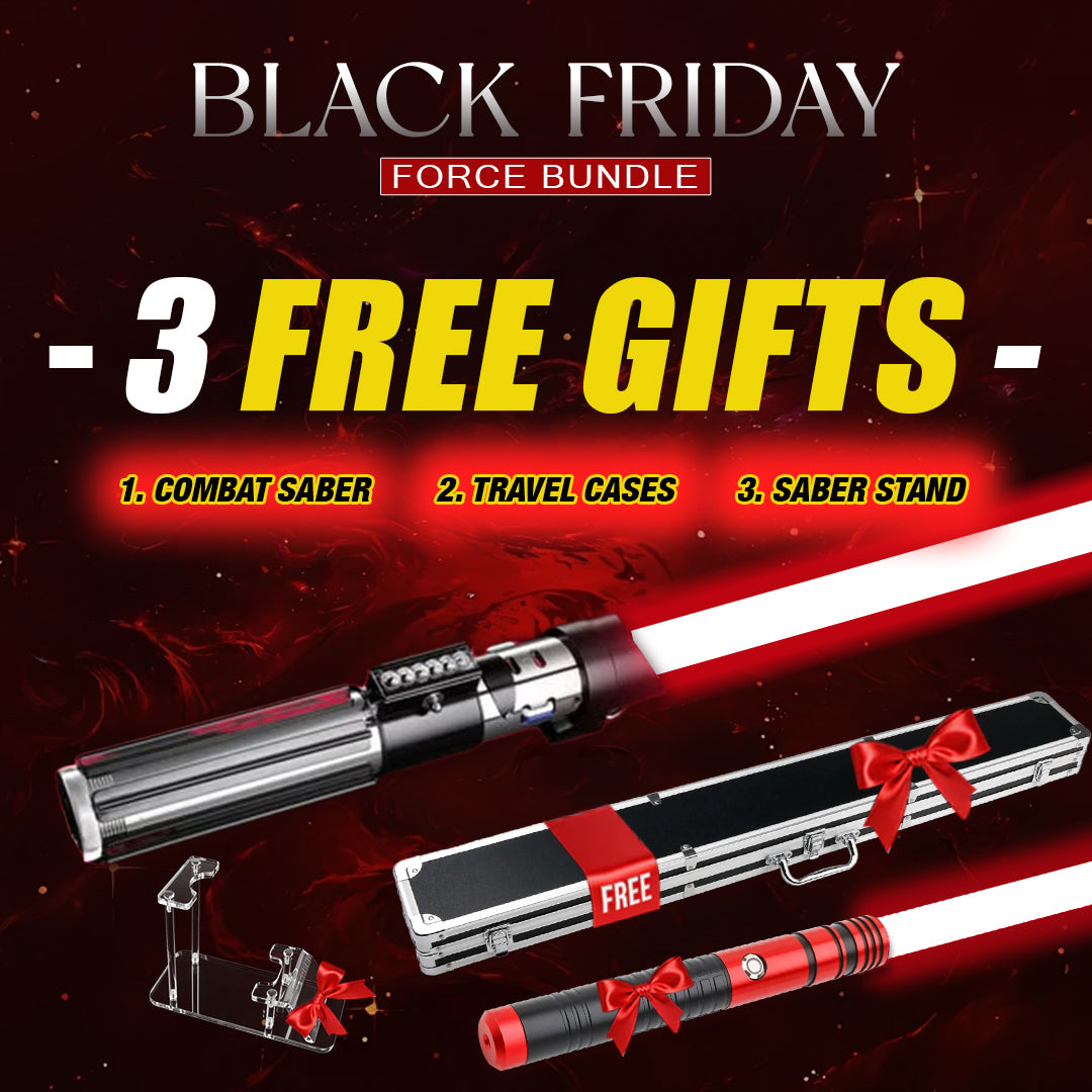 Buy 1 Saber → Get 3 FREE Gifts! Mystery Saber + Travel Case + Saber Stand