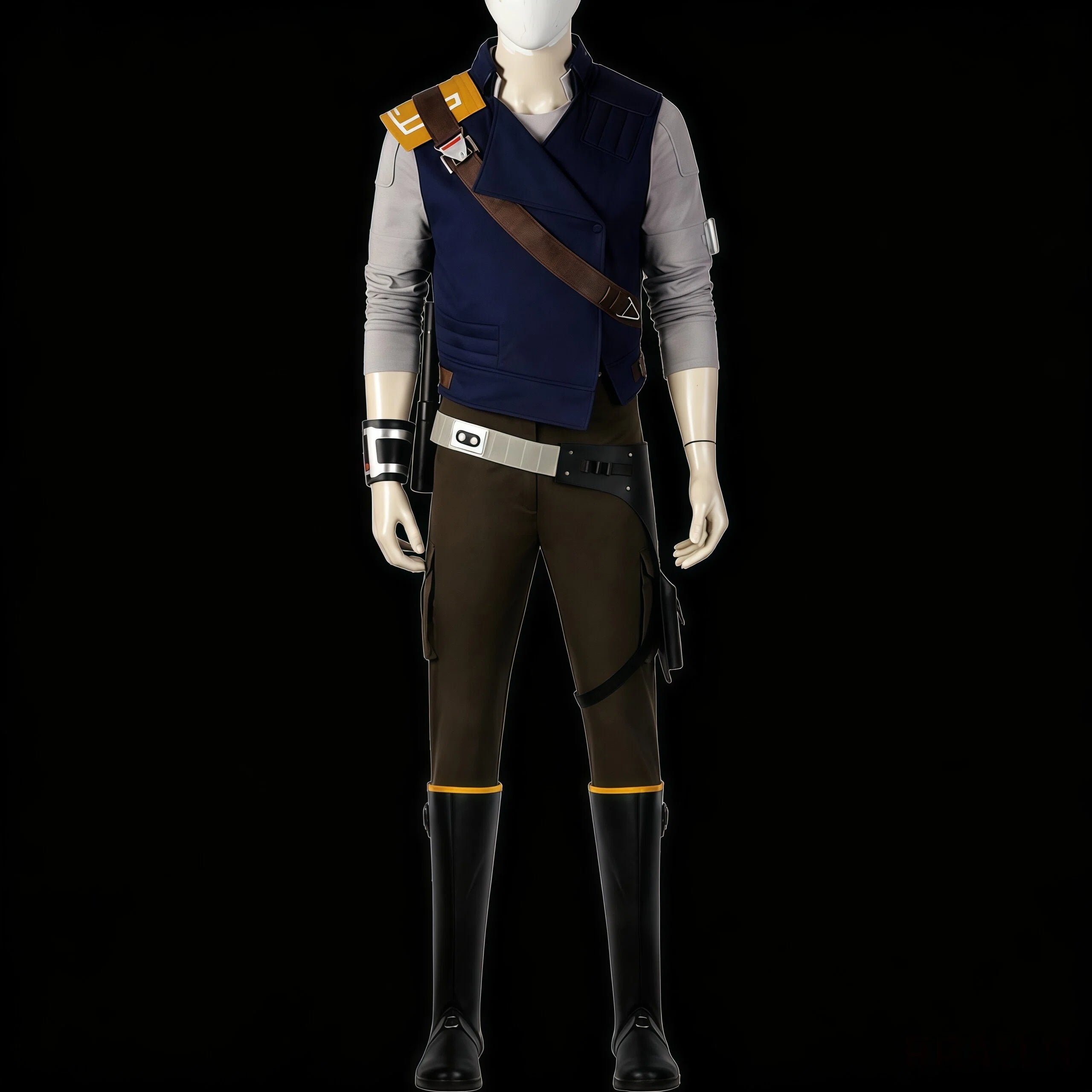 Mens Survivor Cal Kestis Cosplay Costume Outfit Halloween Party Cal Kestis Costume Adult Full Set
