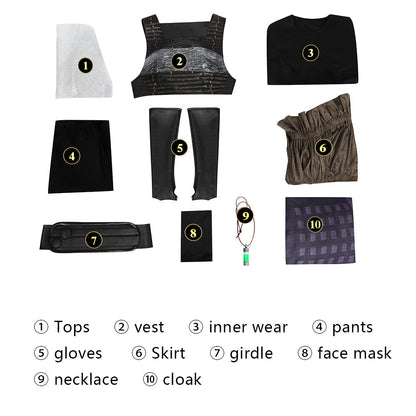 NOVASABERStar Wars The Acolyte Mae Female Full Set Top Cosplay Costumes