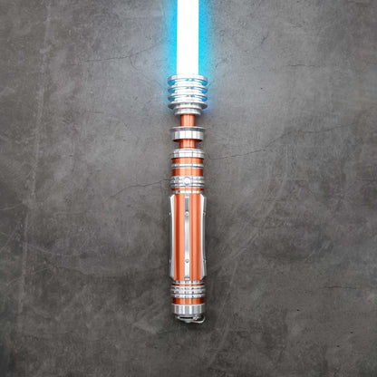 Leia SE lightsaber: High-quality replica with frosted aluminum alloy hilt, removable polycarbonate blade, and advanced electronics, inspired by Princess Leia&