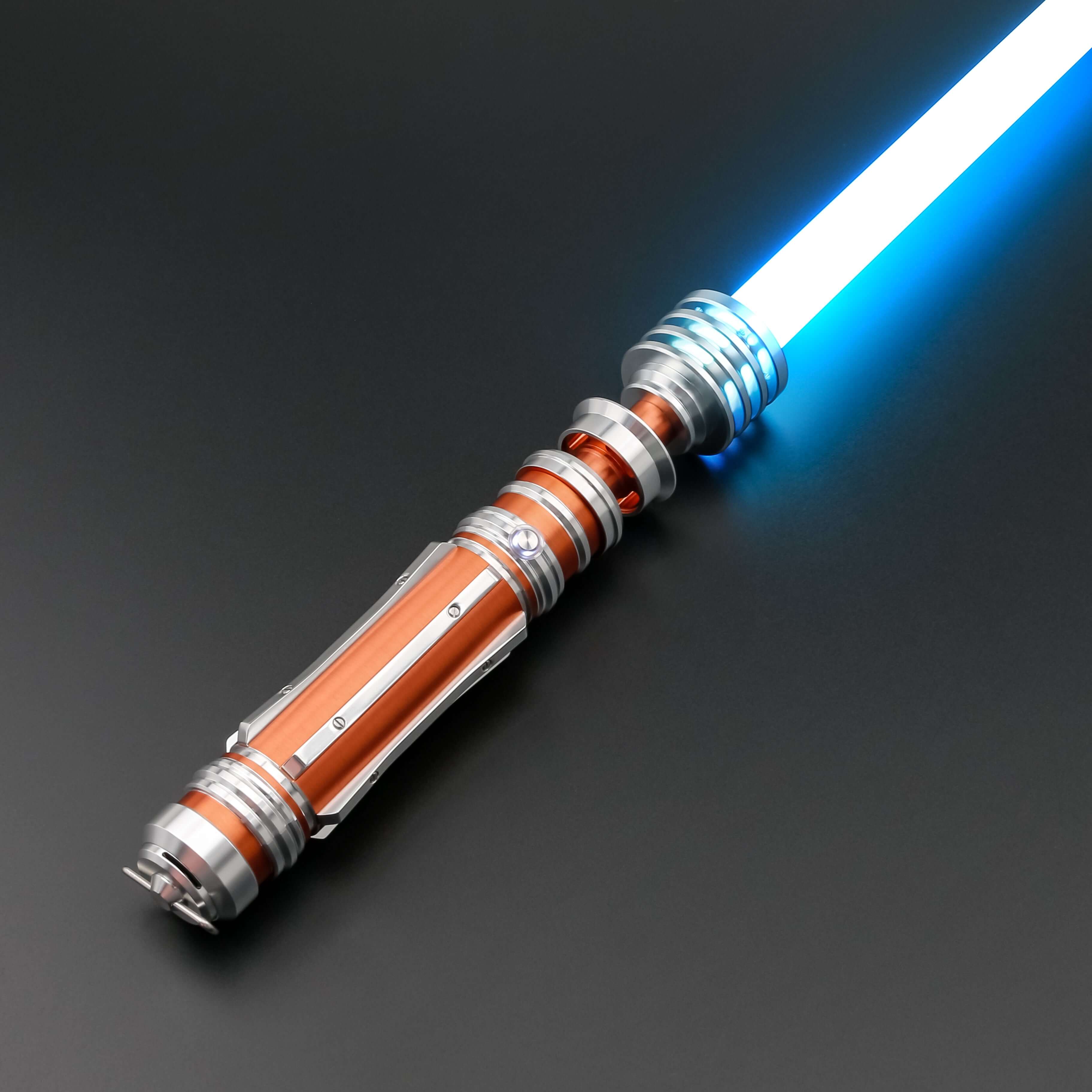 Leia SE lightsaber: High-quality replica with frosted aluminum alloy hilt, removable polycarbonate blade, and advanced electronics, inspired by Princess Leia&