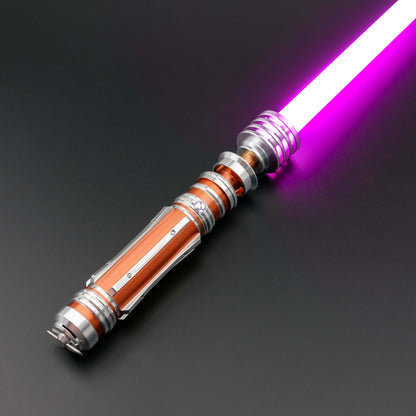 Leia SE lightsaber: High-quality replica with frosted aluminum alloy hilt, removable polycarbonate blade, and advanced electronics, inspired by Princess Leia&