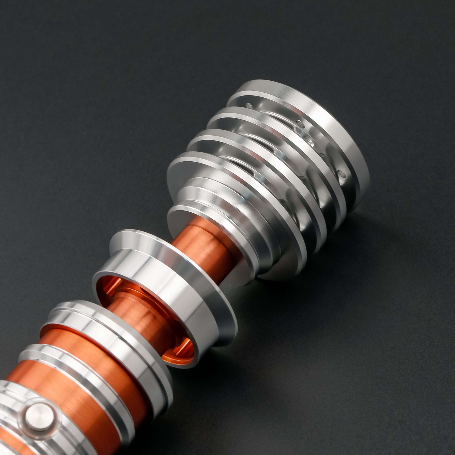 Leia SE lightsaber: High-quality replica with frosted aluminum alloy hilt, removable polycarbonate blade, and advanced electronics, inspired by Princess Leia&