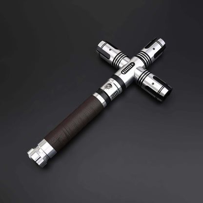 Crusades Lightsaber by NovaSaber featuring a cross-guard design, engineered for combat and stability.