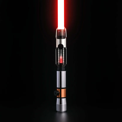 Star Lightsaber from Novasaber, showcasing a sleek, metallic hilt with a radiant blue blade, designed for precision and elegance, evoking a sense of power and refinement.