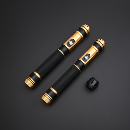 The Gilded Sovereign Twin Lightsabers