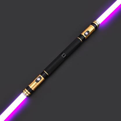 The Gilded Sovereign Twin Lightsabers