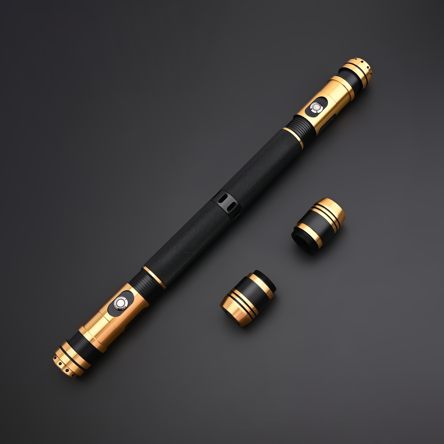 The Gilded Sovereign Twin Lightsabers