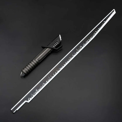 Darksaber Blade showcasing MANDO Neopixel Blade with sleek design, compatible with MANDO Neopixel or Proffie.
