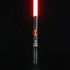 Halo crystal lightsaber with red blade and exposed crystal core design.