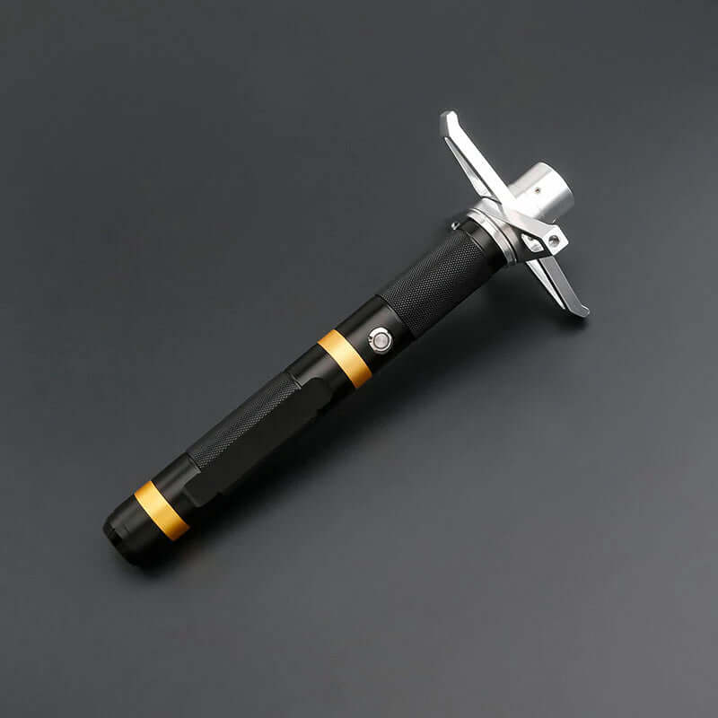 NovaSaber Knight’s Edge Saber – High-performance lightsaber with anodized aluminum alloy hilt, polycarbonate blade, and customizable features for cosplay, dueling, and display