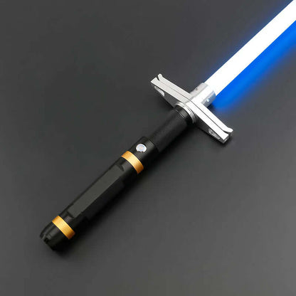 NovaSaber Knight’s Edge Saber – High-performance lightsaber with anodized aluminum alloy hilt, polycarbonate blade, and customizable features for cosplay, dueling, and display