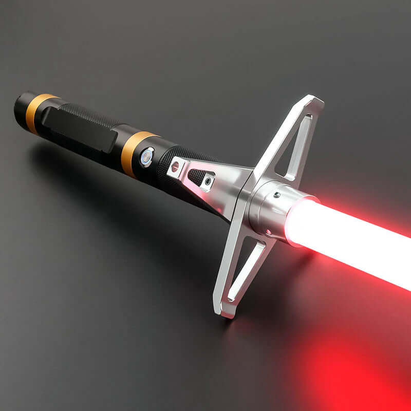 NovaSaber Knight’s Edge Saber – High-performance lightsaber with anodized aluminum alloy hilt, polycarbonate blade, and customizable features for cosplay, dueling, and display