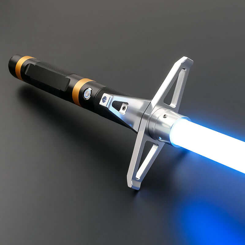 NovaSaber Knight’s Edge Saber – High-performance lightsaber with anodized aluminum alloy hilt, polycarbonate blade, and customizable features for cosplay, dueling, and display