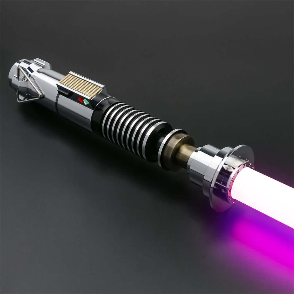 Luke EP6 lightsaber replica with a sleek design and vibrant glowing blade