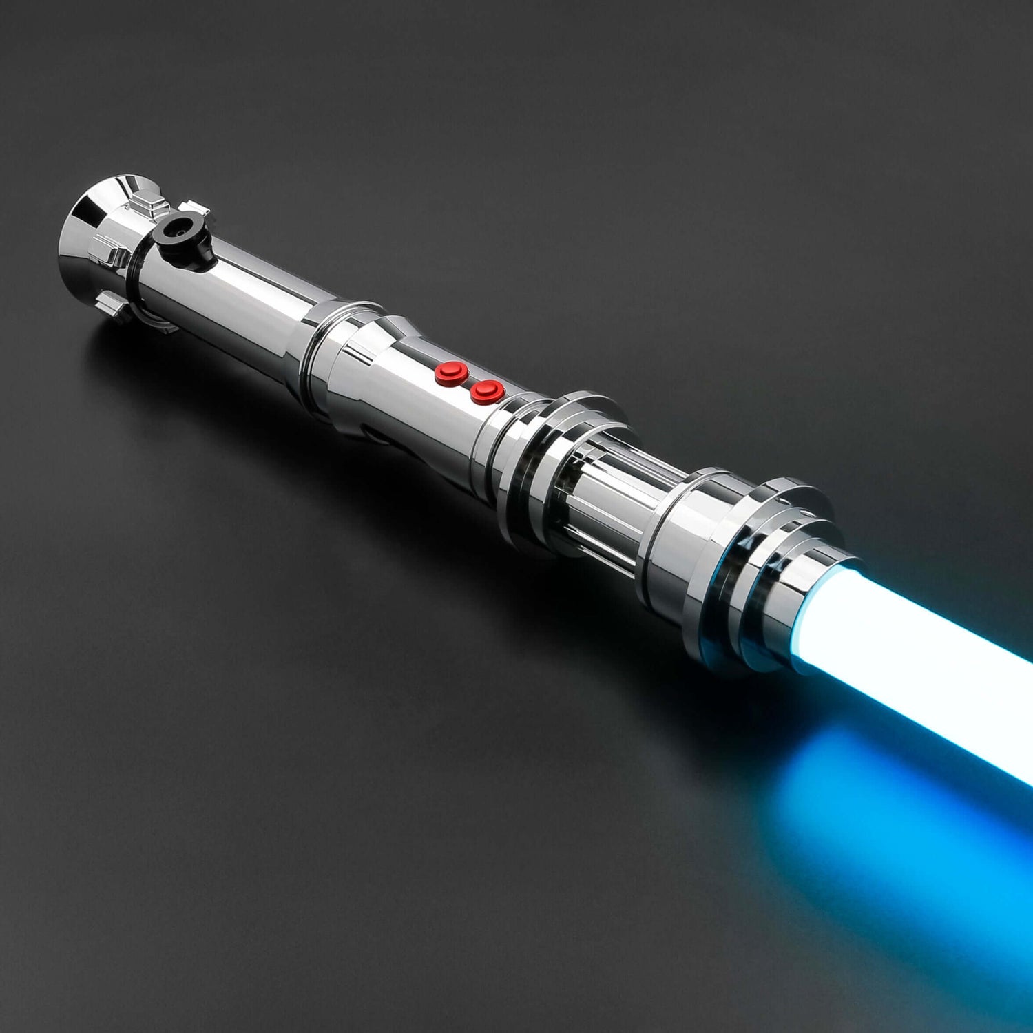 Kyle Katarn lightsaber: High-quality replica with polished hilt, intricate detailing, and durable construction, inspired by Jedi Knight&