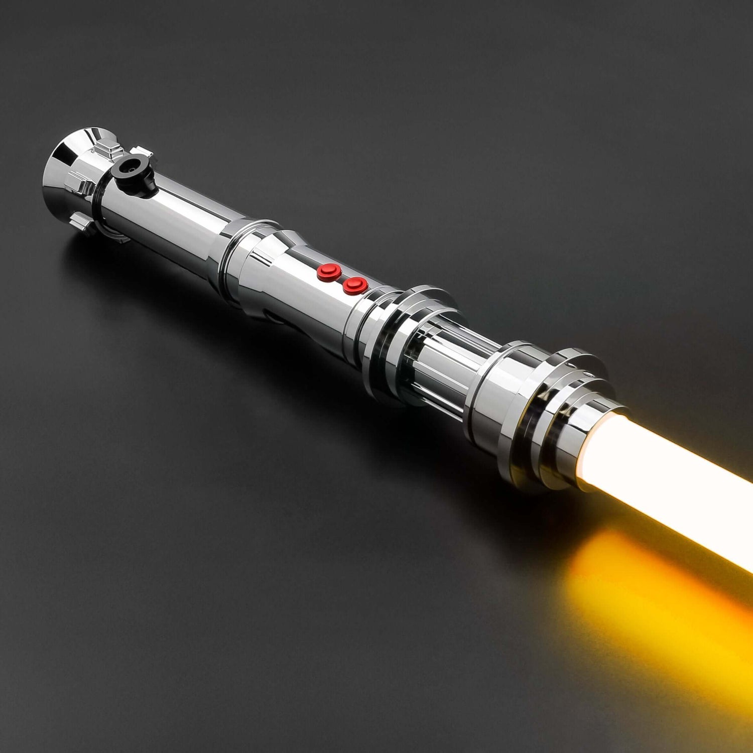 Kyle Katarn lightsaber: High-quality replica with polished hilt, intricate detailing, and durable construction, inspired by Jedi Knight&