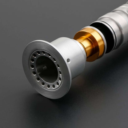 Lord Lightsaber: High-quality replica with frosted aluminum alloy hilt, removable polycarbonate blade, and advanced electronics, inspired by iconic designs.