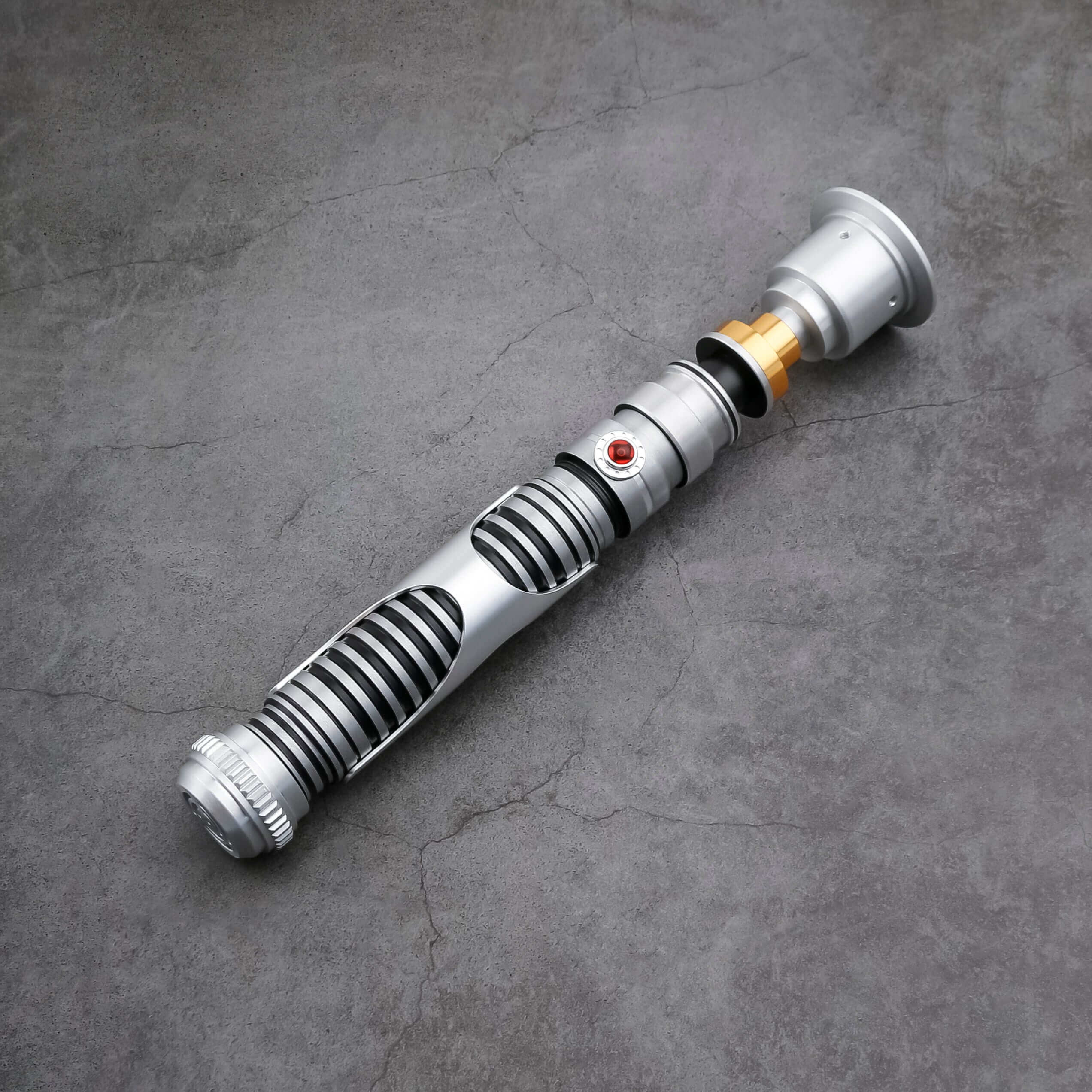 Lord Lightsaber: High-quality replica with frosted aluminum alloy hilt, removable polycarbonate blade, and advanced electronics, inspired by iconic designs.